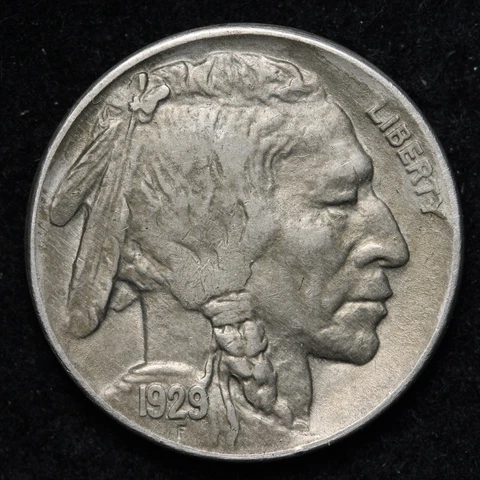 1929 Buffalo Nickel CHOICE AU E199 AUQF Cover