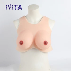 IVITA E Cup Silikonbrüste Transgender Transvestism Silicone Breasts Enhancer - Picture 1 of 9