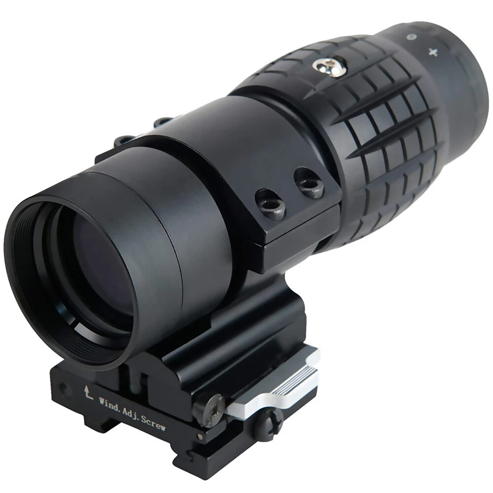 3x Telescope Magnifier Scope Sighting W/ Fts Flip To Side Mount Fits Holographic - Image 1 of 4