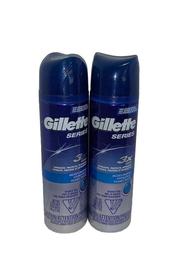 Gillette Series 3x Moisturizing Shave GEL 7 Oz 0077