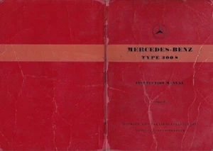 MERCEDS BENZ TYP 300S BEDIENUNGSANLEITUNG AUSGABE B, REF. XI. 52. 500 ENGL. - Bild 1 von 12