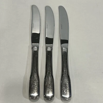 Juego de tres cuchillos de cena Hoffritz 18/10 cubiertos de acero inoxidable “BACK BAY” 9-1/4” (3 Foto 1 de 4