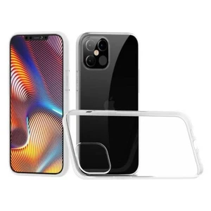Iphone 11/12 Case Shockproof Armor Transparent Clear TPU 2mm Soft Case - Photo 1 sur 4