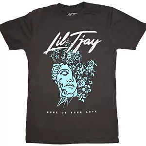 Lil TJay T-Shirt Sz S Black Blue None of Your Love Music Hip Hop Rap Drill - Picture 1 of 3