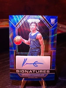 Blue Wave! 2022-23 Panini Prizm Kennedy Chandler RC Rookie Auto Grizzlies - Picture 1 of 2