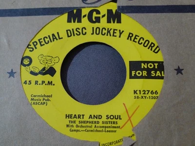 DEMO DJ-THE SHEPHERD SISTERS-HEART AND SOUL-MGM - Image 1 of 2