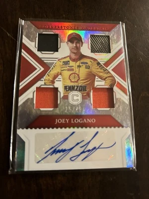 Crónicas Panini 2023 - Materiales de piedras angulares - Joey Logano automático/49  Foto 1 de 2