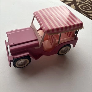 Vintage Tonka Pink Beach Surrey Jeep Truck Pressed Steel Toy Vehicle - Picture 1 of 24