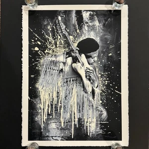 Póster serigrafiado Jimi Hendrix 'White' - Mr. Brainwash 2015 S/N (#/70) RARO - Imagen 1 de 14
