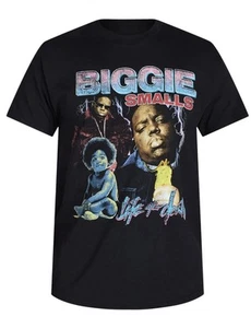 Camiseta Biggie para hombre con gráficos de collage y mangas cortas - Imagen 1 de 5