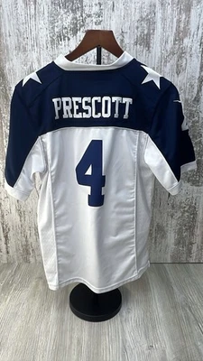 Camiseta de fútbol americano Nike On Field Dallas Cowboys Dak Prescott azul marino juvenil L Foto 1 de 4