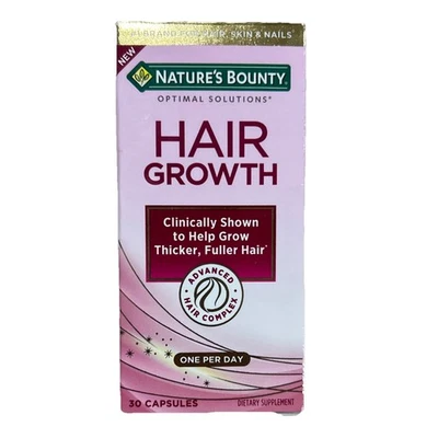 Добавка для роста волос Natures Bounty One Daily, 30 капсул срок годности 12/2025 - Изображение 1 из 4
