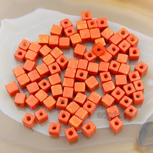 200pcs Cube Wood Spacer Loose Wooden Craft DIY Jewelry  Beads 5x5mm - Picture 1 of 40