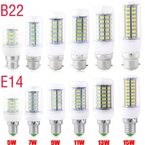 1/6/10X B22/E14 5W 7/9/11/13/15/20W SMD 5730 LED Mais Lampadina Faretto Lampade - Foto 1 di 15