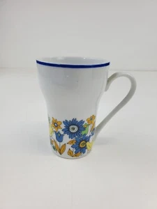 Stylecraft Coffee Mug #1261 Japan Blue Orange Green Flowers - Picture 1 of 6