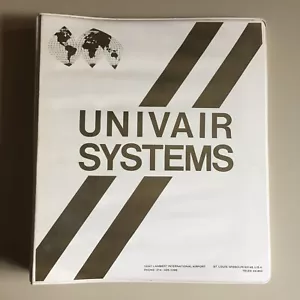 Vintage 1981 UNIVAIR SERIES 9000 Accounts Receivable Manual Binder W/Disk VHTF - Picture 1 of 12