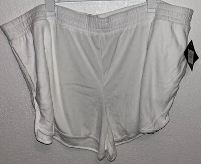 Pantalones Cortos Ava And Viv Informales Cómodos Ropa Terry Mujeres Talla Grande 4X Bolsillos Blancos NUEVO Foto 1 de 4