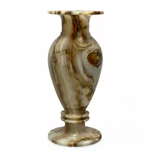 Vaso in Onice Naturale Scultura Home Decor Interior Design Marble Italian 30cm - Photo 1 sur 2
