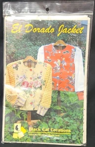 Black Cat Creations El Dorado Jacket sizes 4 - 22 by Judy Reynolds - Picture 1 of 2