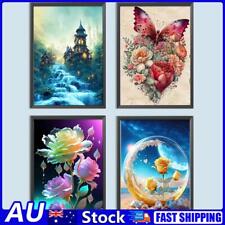 AU Paint By Numbers Kit DIY Oil Art Flower Picture Home Wall Decoration 40x50cm