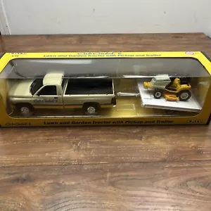 ERTL 1/16 Cub Cadet Dealership Pickup Truck w Trailer Lawn Mower Tractor Rare - Picture 1 of 12