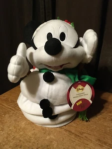 DISNEY 24" MICKEY MOUSE FALTBARE SCHNEEMANN FIGUR WEIHNACHTEN SCHAL & WEIHNACHTSMANNMÜTZE - Bild 1 von 10