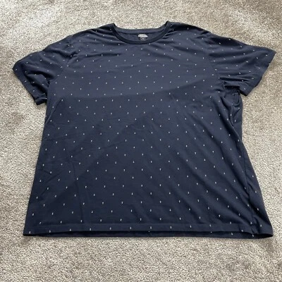 Camiseta Old Navy Suave Lavada Hombres XXL Azul Marino Ancla Cuello Redondo Manga Corta Camiseta Foto 1 de 4