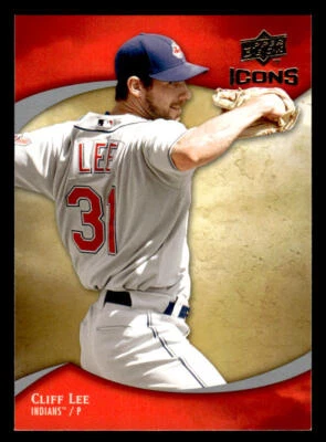 Tarjeta Cliff Lee 2009 Upper Deck Icons #25 Cleveland Indians Foto 1 de 2