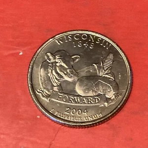 2004 P Wisconsin quarter • #250123 • Buy 10 Get 40% Off • BU - Picture 1 of 2