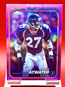 Refractores Topps cromados rosa #61 Steve Atwater 2024 - Imagen 1 de 2