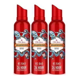 Old Spice Krakengard Deodorant Body Spray 24 Stunden langanhaltend 140 ml 3er Set - Bild 1 von 6