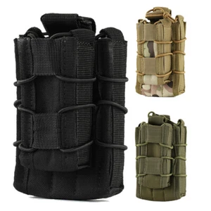 Tactical Ammo Magazine Pouch Double Molle Universal Elastic Mag Bag for Hunting - Picture 1 of 12