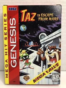 Taz in Escape From Mars Sega Genesis Complete Video Game Box CIB Looney Tunes - Picture 1 of 8