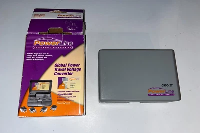 Powerline Global Power Travel Voltage Converter 0900-27 Power Qwest Europe Plug - Image 1 of 4