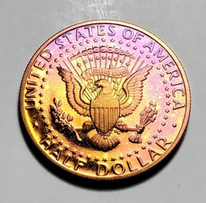 TONED 1992 S KENNEDY HALF DOLLAR CLAD PROOF UNC #C6243 - Picture 1 of 2