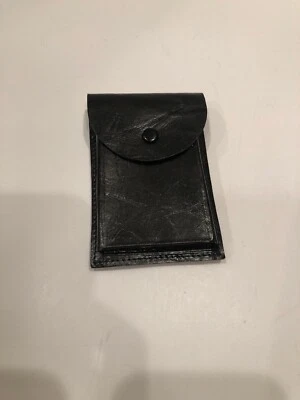 Antique Pigskin Swank Magnetic Money Clip And Credit Card Holder Black - Image 1 of 4