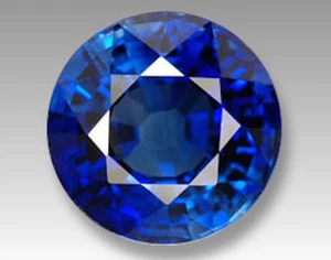 Lab Created Blue Sapphire Diffusion Round Faceted AAA Loose Stones (7mm - 12mm) - Afbeelding 1 van 1