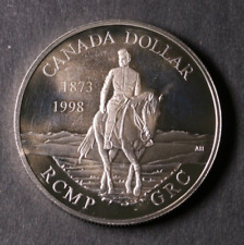1998 CANADA .925 STERLING SILVER DOLLAR 125TH ANNIVERSARY R.C.M.P  PROOF