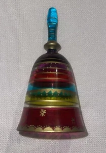 Decoración estilo vitral en forma de campana pintada a mano (sin clapper en el interior) - Imagen 1 de 5