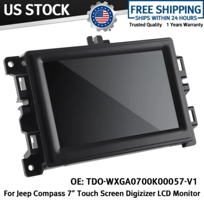 Pantalla táctil LCD pantalla táctil 7" TDO-WXGA0700K00057-V1 para Jeep Compass 2017-2020 EE. UU. Foto 1 de 4