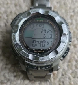 Casio Pro Trek PRW-2500T Titan Solar Kompass Uhr 50mm Vintage Selten - Bild 1 von 10