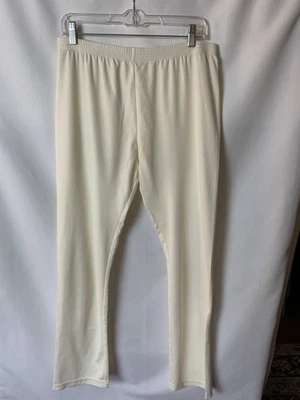 Pantalones Eddie Bauer de Colección Forro/Capa Base/Pantalones de Salón Grandes Crema Foto 1 de 4