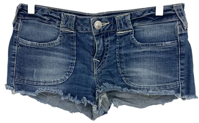 Jean True Religion Denim Corte Corto Strertch Algodón Tiro Bajo 29 Mujeres Usado en Excelente Condición Foto 1 de 4