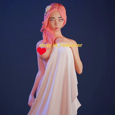 Cute girl in a towel 1/8 3D Print Figure Model Kit Unpainted Unassembled GK - Image 1 of 4