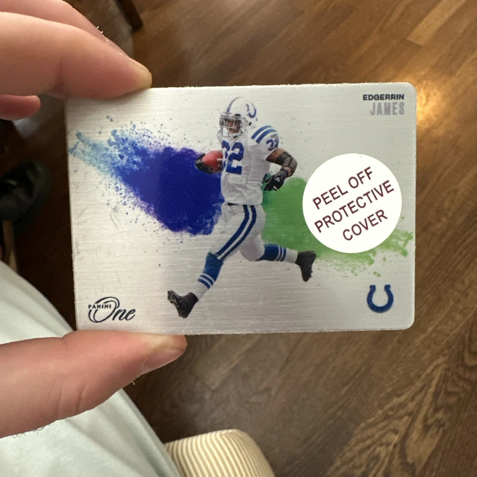 Edgerrin James 2024 Panini One Color Blast SSP Metal Indianapolis Colts Foto 1 de 2