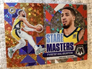 2023-24 Panini Mosaic Stare Masters Fast Break Prizm Tyrese Haliburton #8 Pacers - Bild 1 von 2