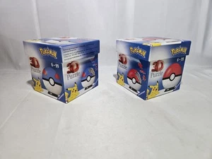 Ravensburger 3D Puzzle Balls X2 Pokemon Original Poke Ball Great Ball- 54 Pieces - Picture 1 of 4