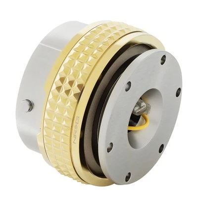 Volante de alumínio NRG liberação rápida 2.1 arma corpo de metal/anel pirâmide de ouro - Imagem 1 de 4