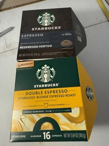 35 Kapseln - Vertuo Starbucks - Espresso Roast & Double Espresso Blond Roast.lesen - Bild 1 von 4