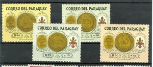ANTICHE MONETE VATICANE - VATICAN ANCIENT COINS PARAGUAY 1964 set A - Imagen 1 de 1